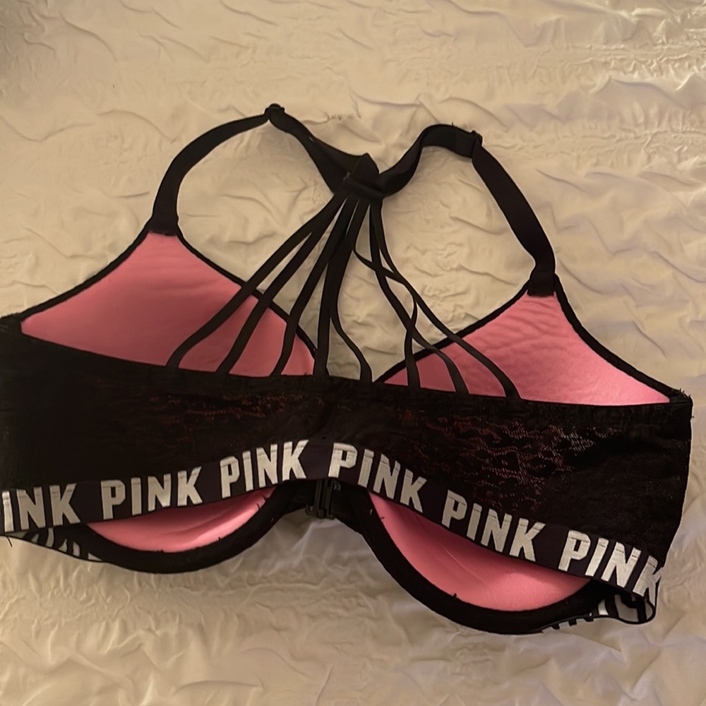 Black PINK Push Up Bra